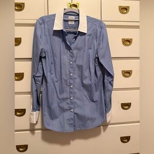 Brooks Brothers Blue and White Button Down Shirt